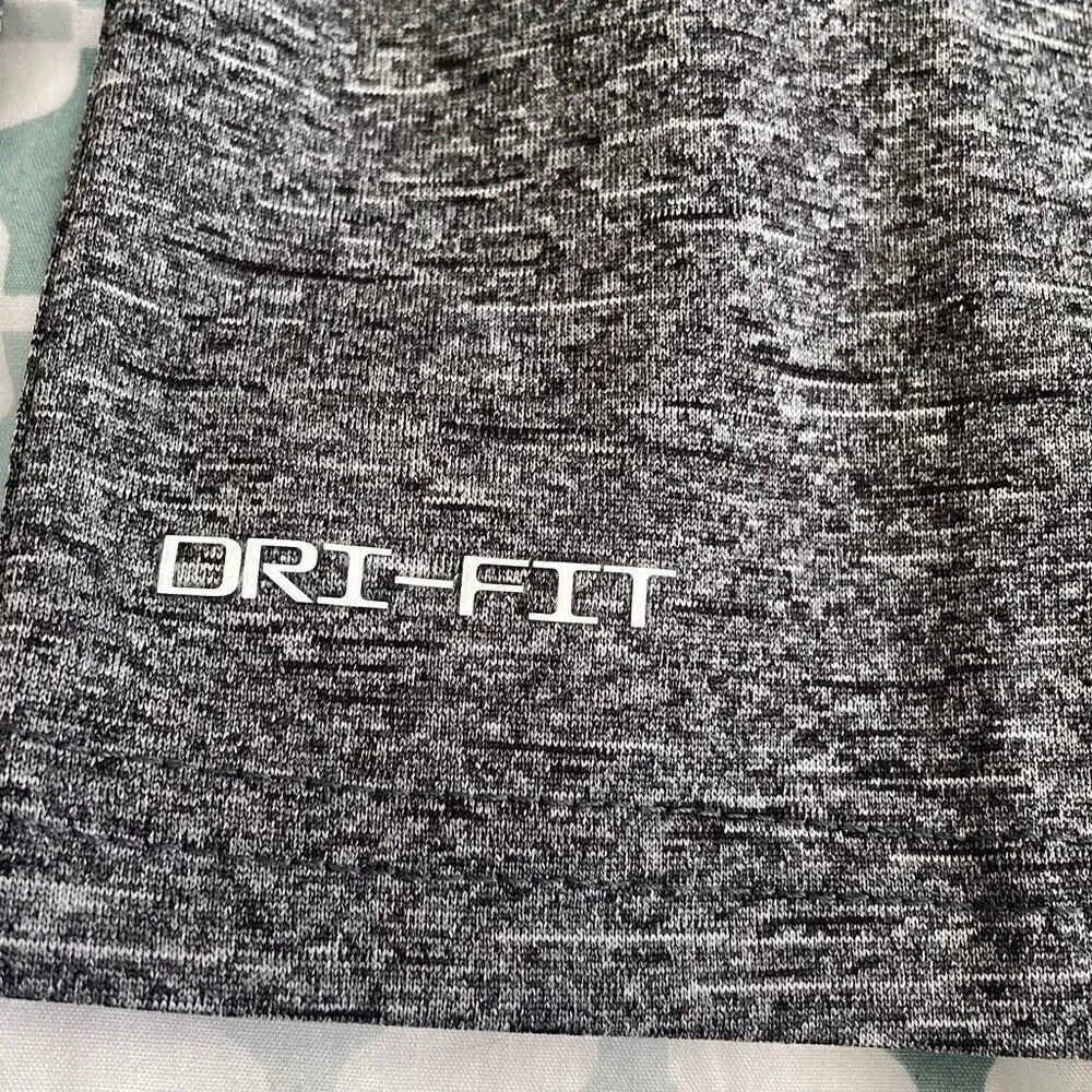 NWOT! Nike Swim Heather Gray UPF 40+ Dri-Fit Long Sleeve Shirt - Youth M